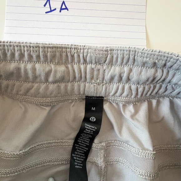 lululemon athletica Light Gray Men's Athletic Shorts - Picture 4 of 4